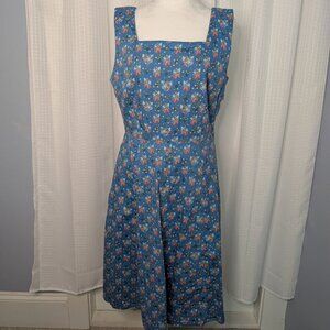Circus 97/3 Cotton/Lycra Blue Sundress with Strawberry Motif US Size 12